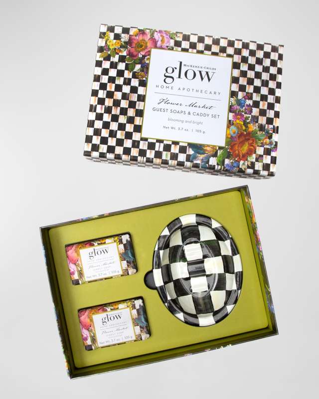 Flower Market Bar Soap & Dish Set